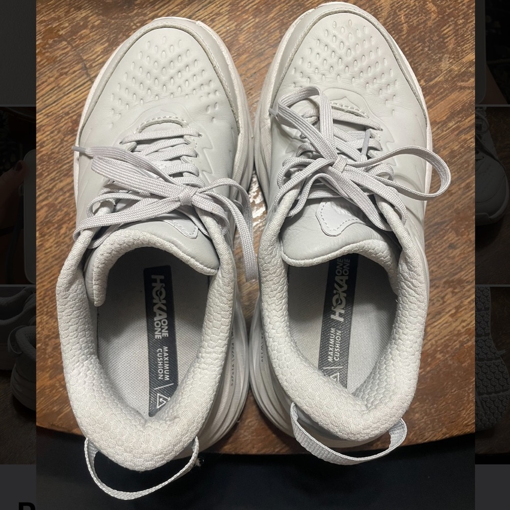 Hoka Bondi SR Women’s 8 Wide Light Gray - Picture 2 of 5
